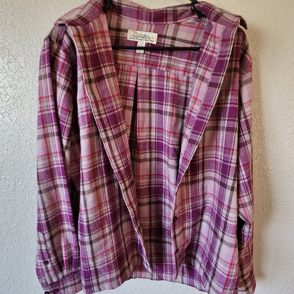 Cabelas Womens Flanel Size L!